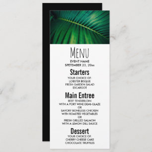 Green Leaf Tropical Forest Nature Photo Invitation