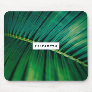 Green Leaf Tropical Forest Nature Photo Mouse Pad
