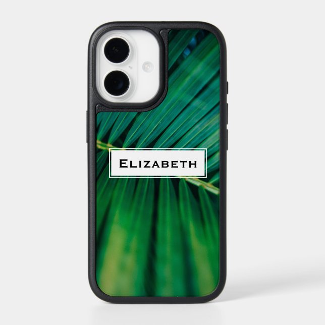 Green Leaf Tropical Forest Nature Photo Otterbox iPhone Case (Back)