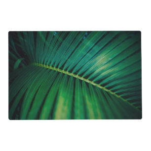 Green Leaf Tropical Forest Nature Photo Placemat