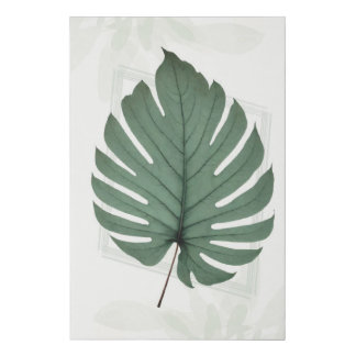 Green Leaf Wall Art Botanical Wall Decor