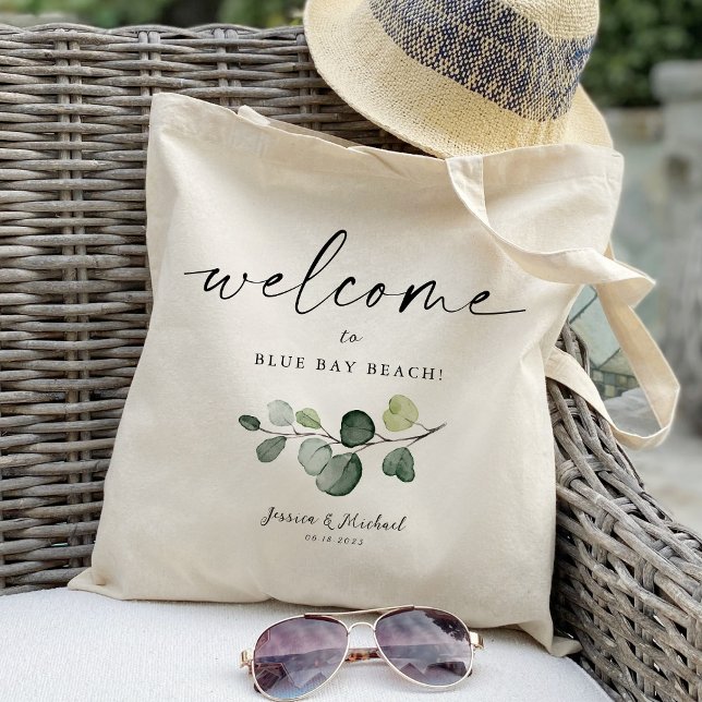 Green Leaf Welcome Favor Tote Bag (Creator Uploaded)