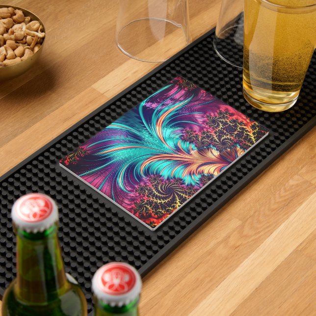 Green Leaf with Rain Drops Bar Mat (Insitu (Bar 2))