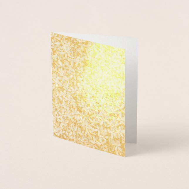 Green-Leafed Plants Texture Foil Card (Front)