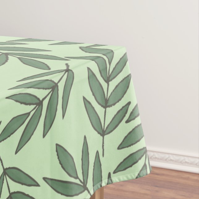 Green Leafs Tablecloth (In Situ)
