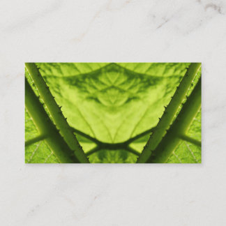 Green Leafy Digital Art. Business Card