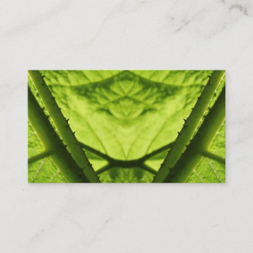 Green Leafy Digital Art. Business Card Template