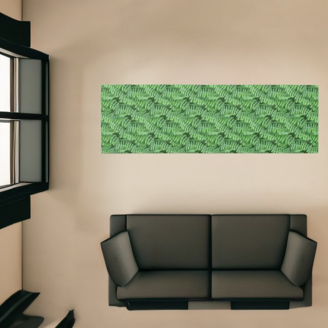 Green Leafy Ferns Nature Pattern  Runner (Insitu (Indoor 1))