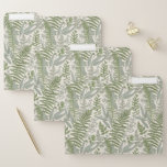 Green Leafy Garden Floral Pattern File Folder