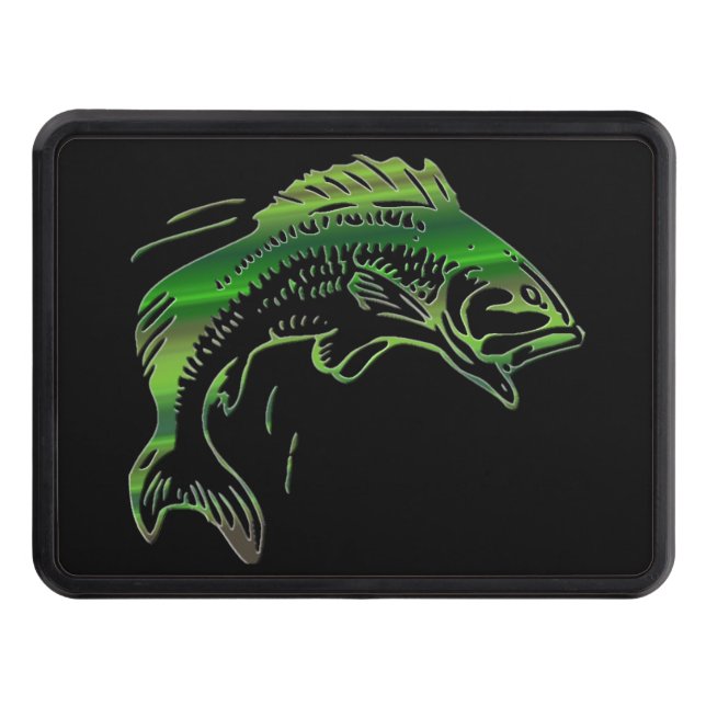 Green Leaping Fish Hitch Cover (Front)