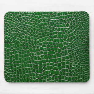 💚 Green Leather Desk Calm Modern Office 💚 Mouse Pad