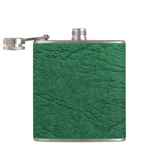 Green Leather Flask