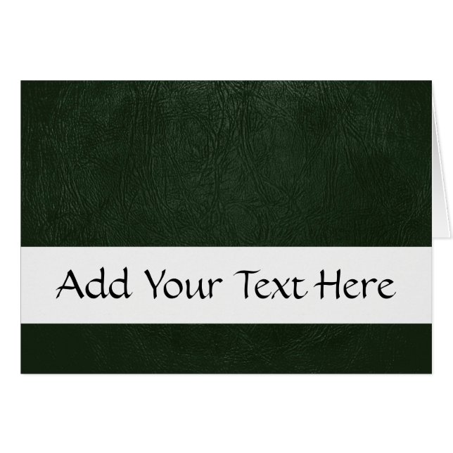 Green Leather, Leather Texture, Leather Background Cards (Front Horizontal)