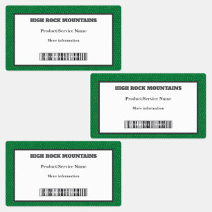 Green Leather Safe Brand Labels
