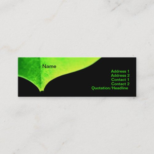 Green Leave Business Card