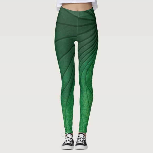 green leave leggings (Front)