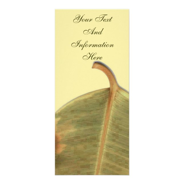 Green Leave Rack Card (Front)