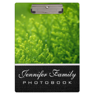 Green leaves background clipboard