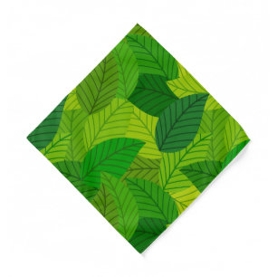 Green leaves bandana