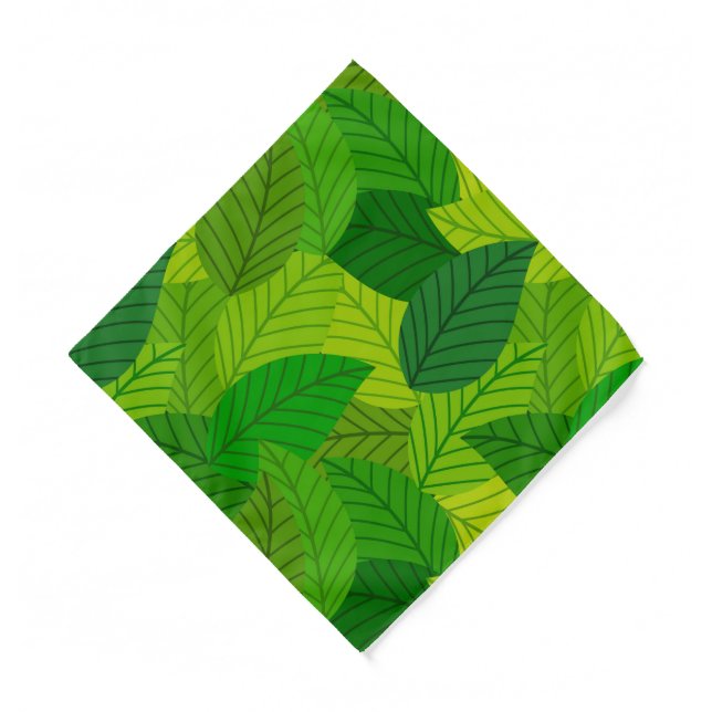 Green leaves bandana (Front)