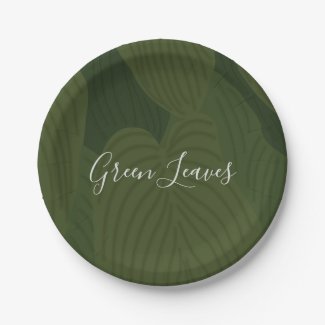 Green Leaves Botanical Nature Pattern 
