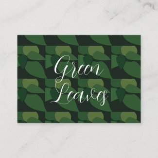 Green Leaves Botanical Pattern