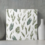 Green Leaves Botanical Pattern Ceramic Tile<br><div class="desc">Bring nature beauty home with our Green Leaves Botanical Pattern ceramic tile. A touch of woodland elegance charm for your space!</div>