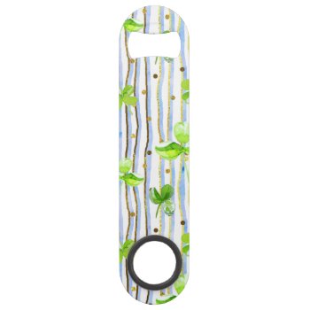 Green Leaves Bottle Opener by JLBIMAGES at Zazzle