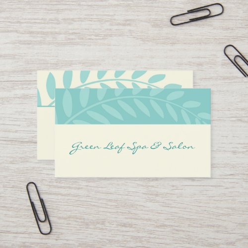 Green Leaves, Branch Border Business Card Templates