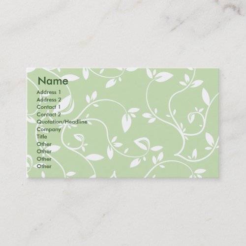 Green Leaves - Business Business Cards