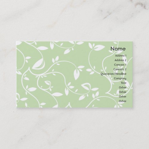 Green Leaves - Business Business Card Templates