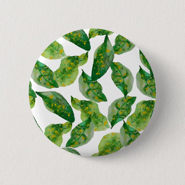 Green Leaves Button (Front)
