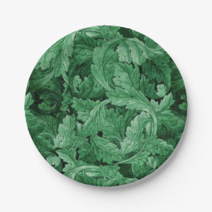 Green Leaves (by William Morris) Paper Plates