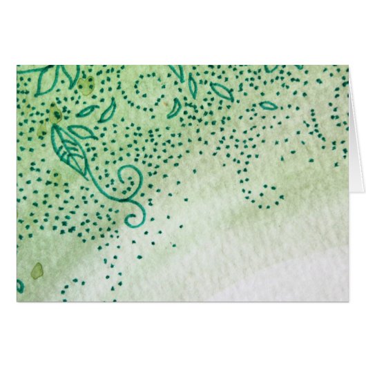 Green Leaves Cards (Front Horizontal)