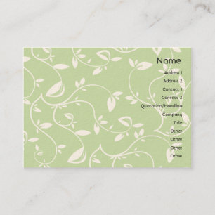 Green Leaves - Chubby Business Card
