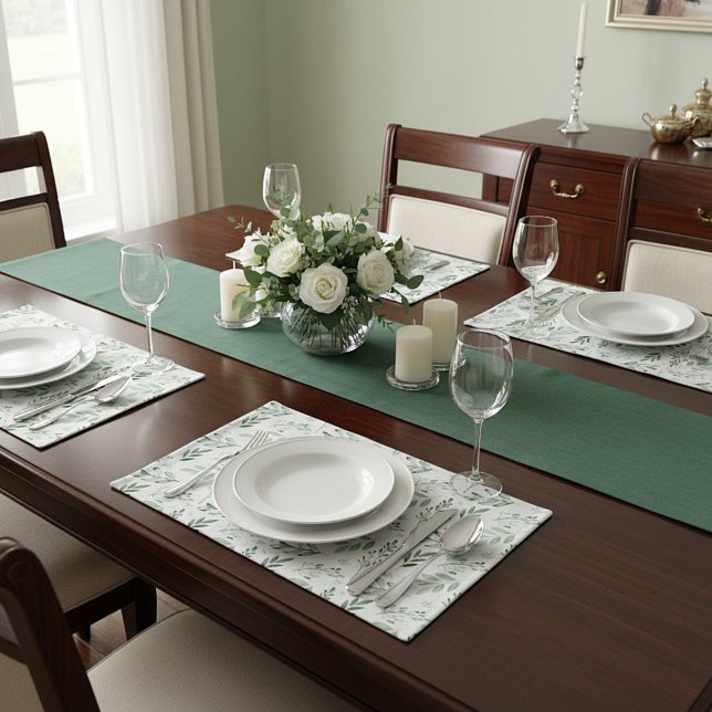 Green leaves  cloth placemat (Creator Uploaded)