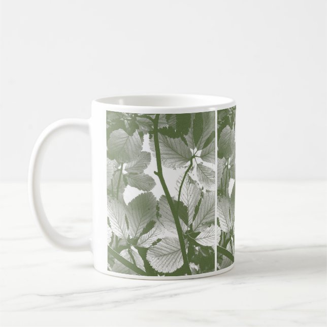 GREEN LEAVES COFFEE MUG (Left)