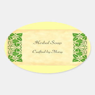 Green Leaves Custom Craft Sticker