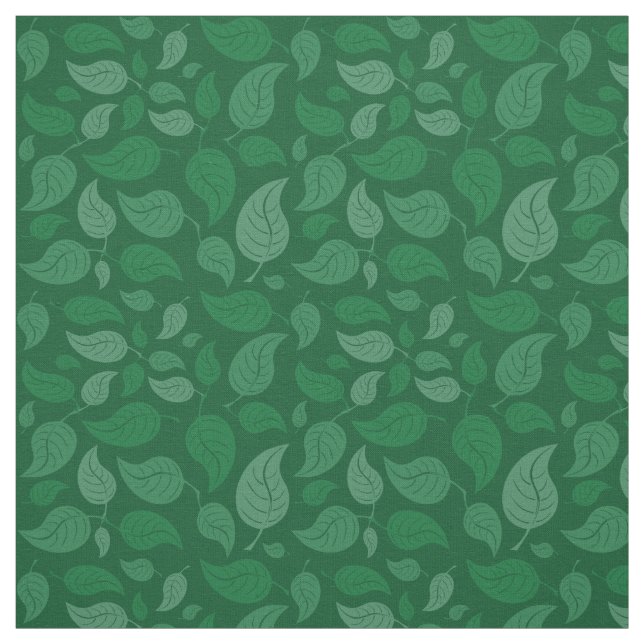Green leaves fabric (Swatch)