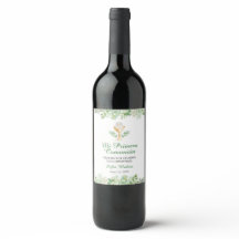 Green Leaves First Holy Communion Spanish Vino