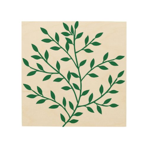 Green leaves green tree Environmental Wood Wall Art