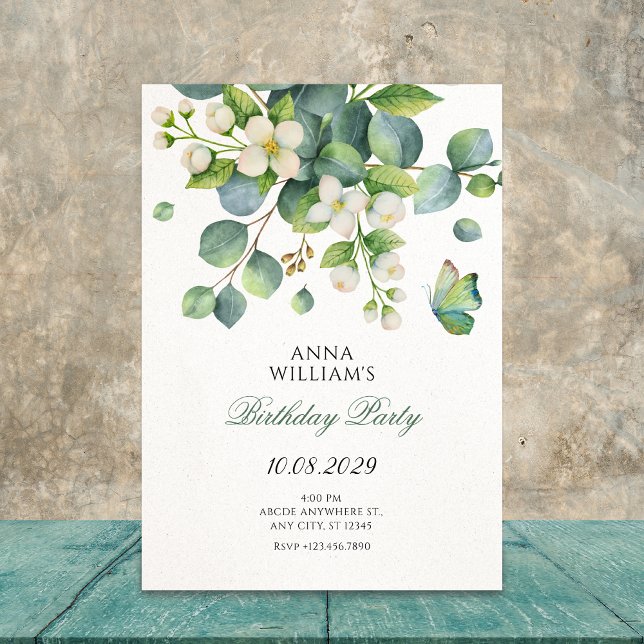 Green leaves  invitation (Creator Uploaded)
