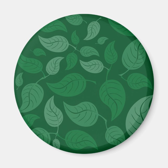 Green leaves magnet (Front)