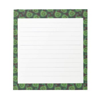 Green Leaves Notepad by AnMi575 at Zazzle