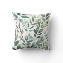 Green Leaves Pattern Foliage Rustic Leaf