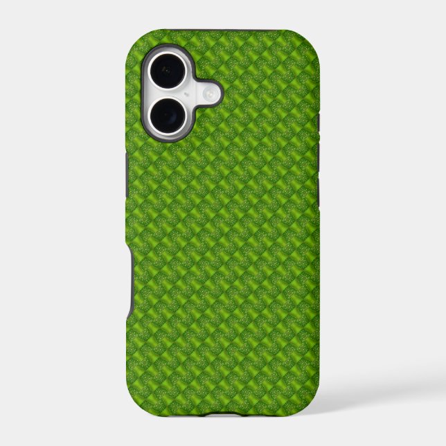 Green leaves pattern iphone case (Back)
