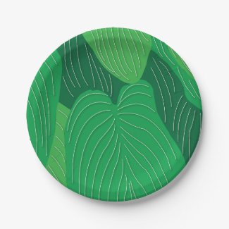 Green Leaves Pattern Party
