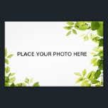 Green leaves photo print<br><div class="desc">Picture of green leaves on the edges framing the inside, which can BE your photo!</div>