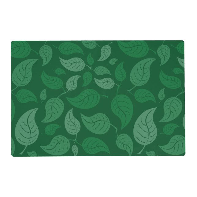 Green leaves placemat (Front)