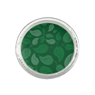Green leaves ring